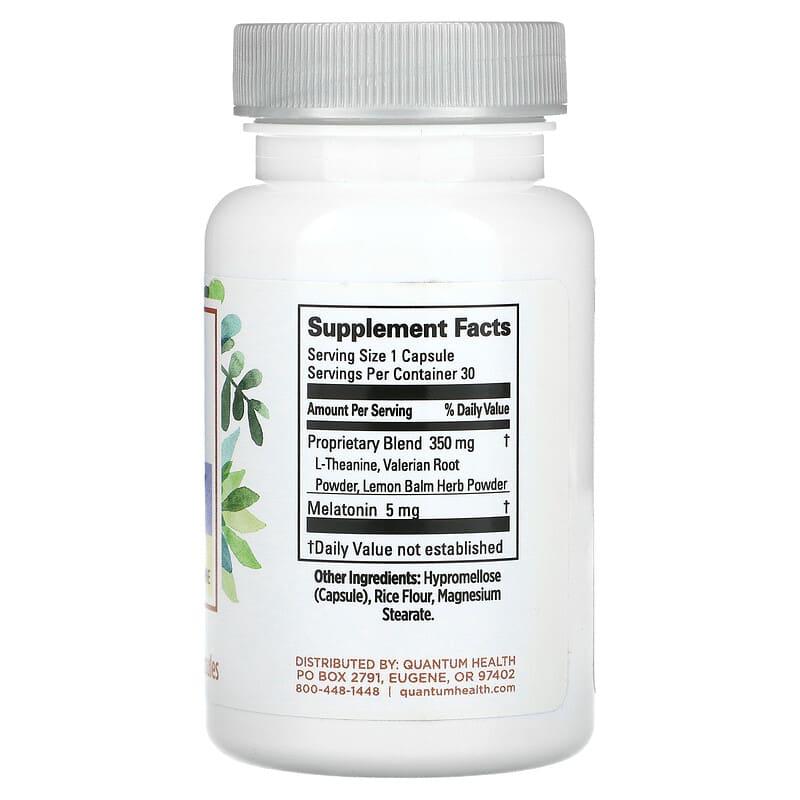 Quantum Health, Sleep, Melatonin, 30 Capsules