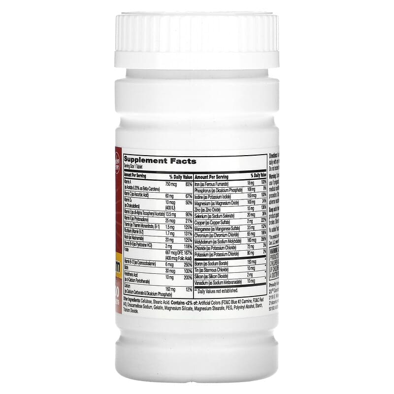 Bottle of 21st Century One Daily Maximum multivitamin supplement on a white background