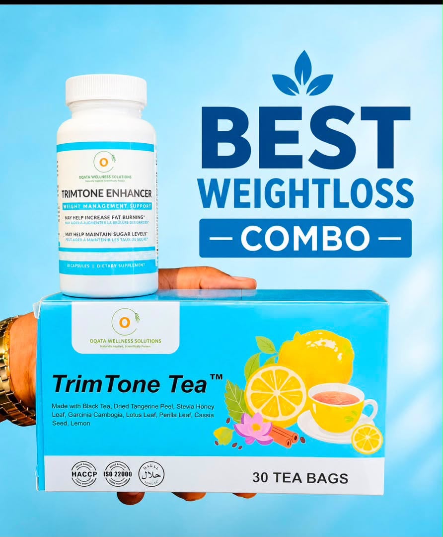 Oqata Wellness Solutions Weight Loss Combo - Trimtone Enhancer (30 Capsules) & TrimTone Tea (30 Tea Bags)