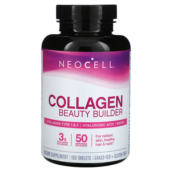 Neocell Collagen Beauty Builder supplement bottle on a white background