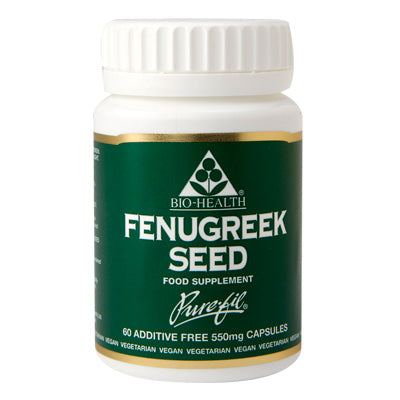 Fenugreek Seed Pure powdered seeds 60 x 550mg in vegetable caps