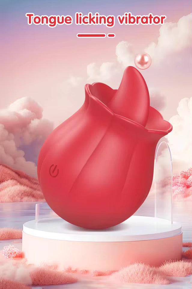Clitoral Rose Vibrator for Women 10 Modes Licking Tongue Vibrating Adult Toy for Couples Clitoris
Nipple Stimulator for Her