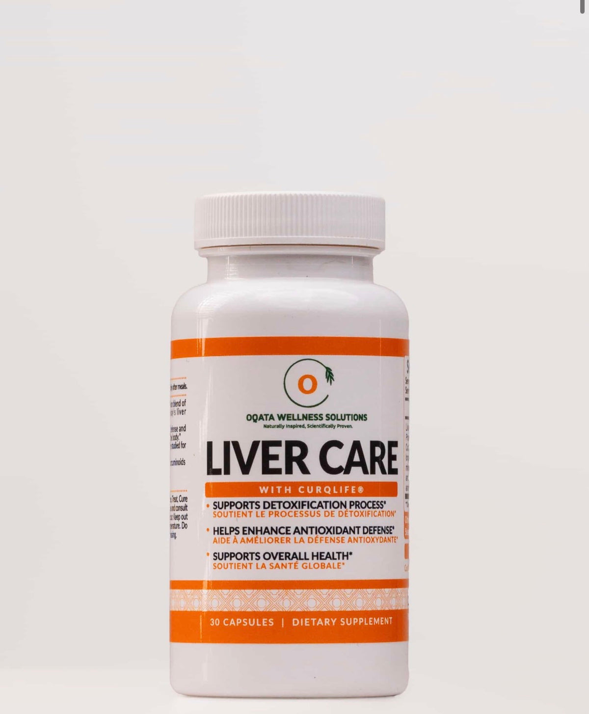 Oqata Wellness Liver Care with Curqlife (30 Capsules) - Detoxification & Antioxidant Defense