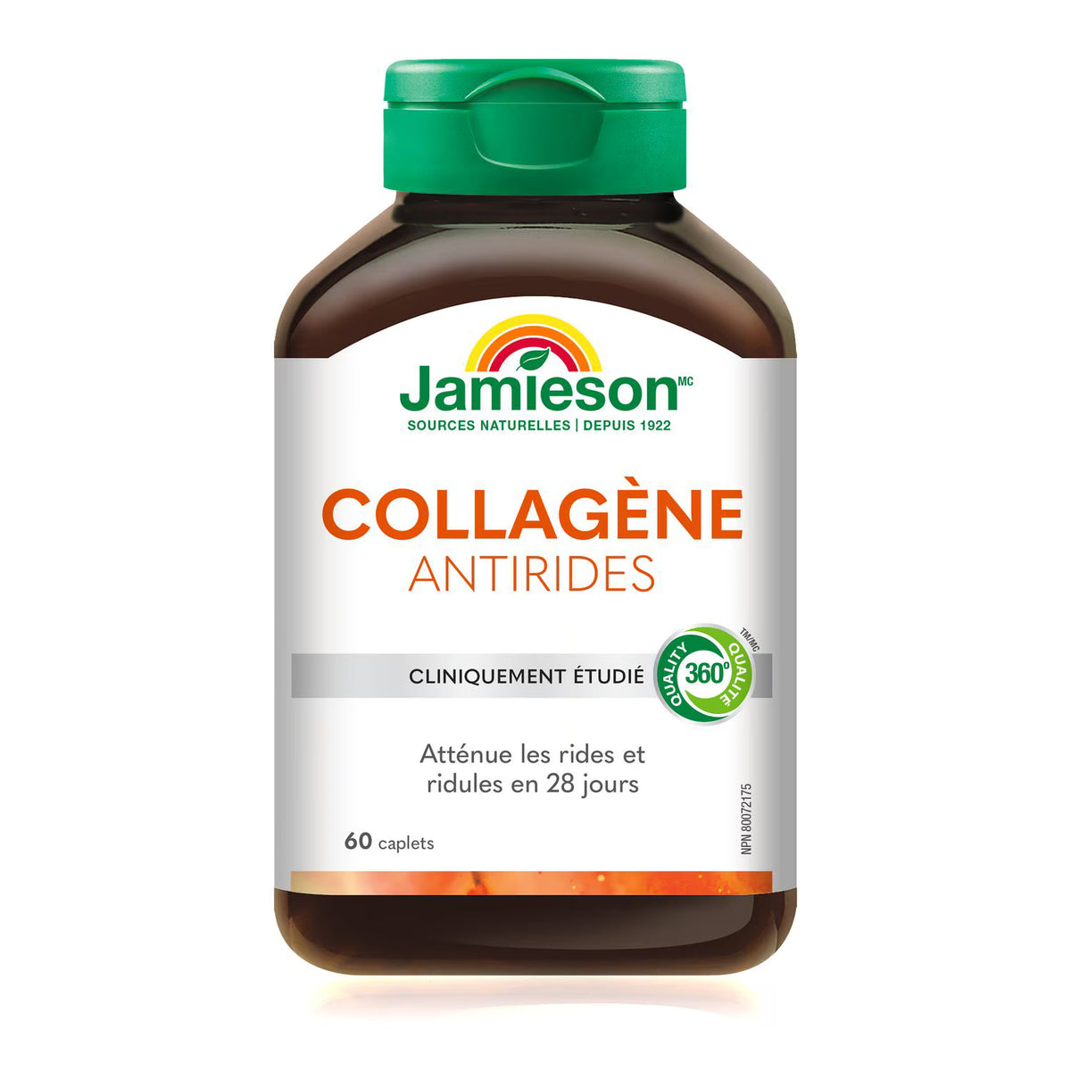Jamieson Collagen Anti-Wrinkle Caplets 2500 mg (60 Count) - Verisol Type I & III Hydrolyzed Collagen