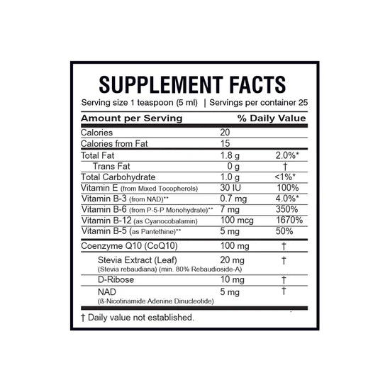 AMS Liquid CoQ10 100mg Orange Flavor (4 fl.oz / 125ml) - Cardiovascular & Cellular Energy Drops