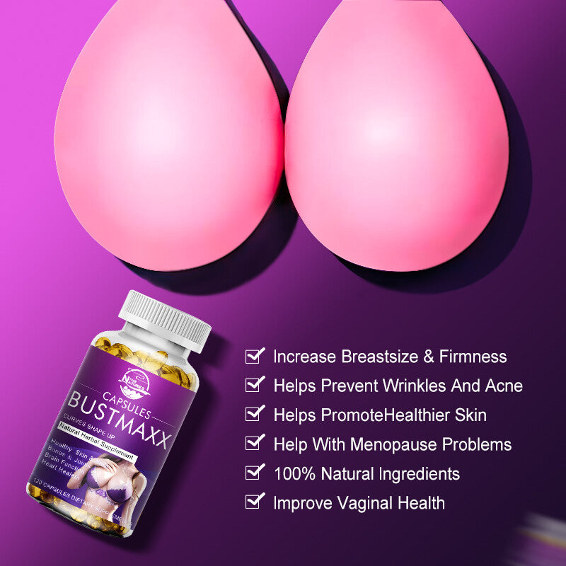 BUSTMAXX #1 Most Trusted All-Natural Breast Enlargement & Enhancement Supplement