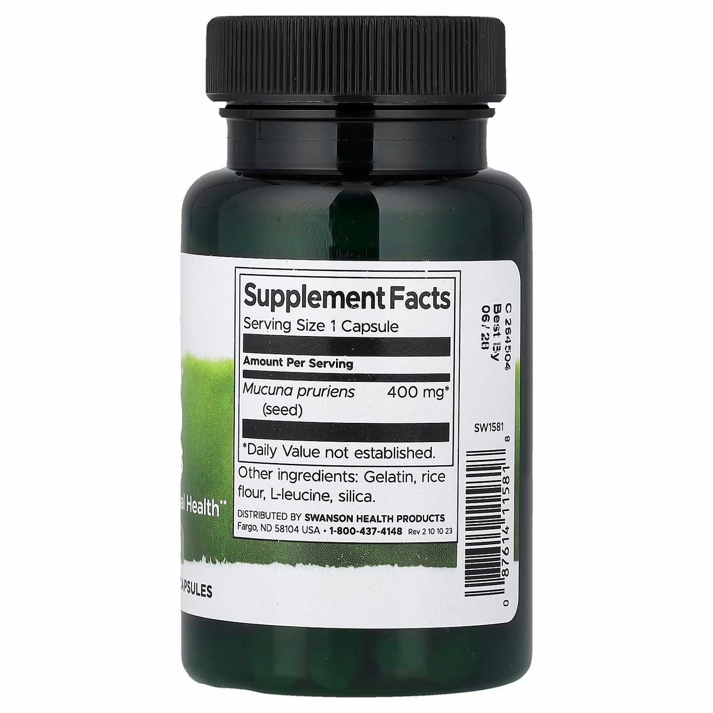 Swanson
Full Spectrum®, Mucuna Pruriens, 400 mg, 60 Capsules