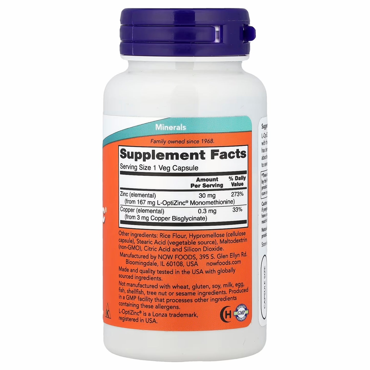 NOW Foods
L-OptiZinc®, 100 Veg Capsules