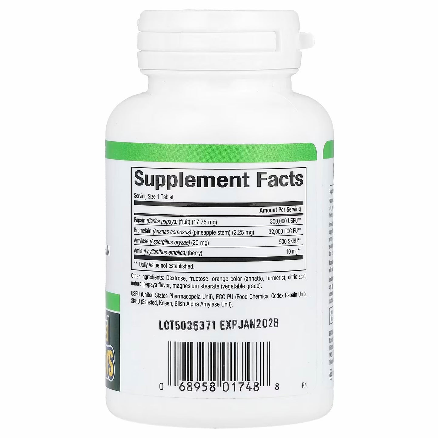 Natural Factors Papaya Enzymes with Amylase & Bromelain, 60 Chewable Tablets.