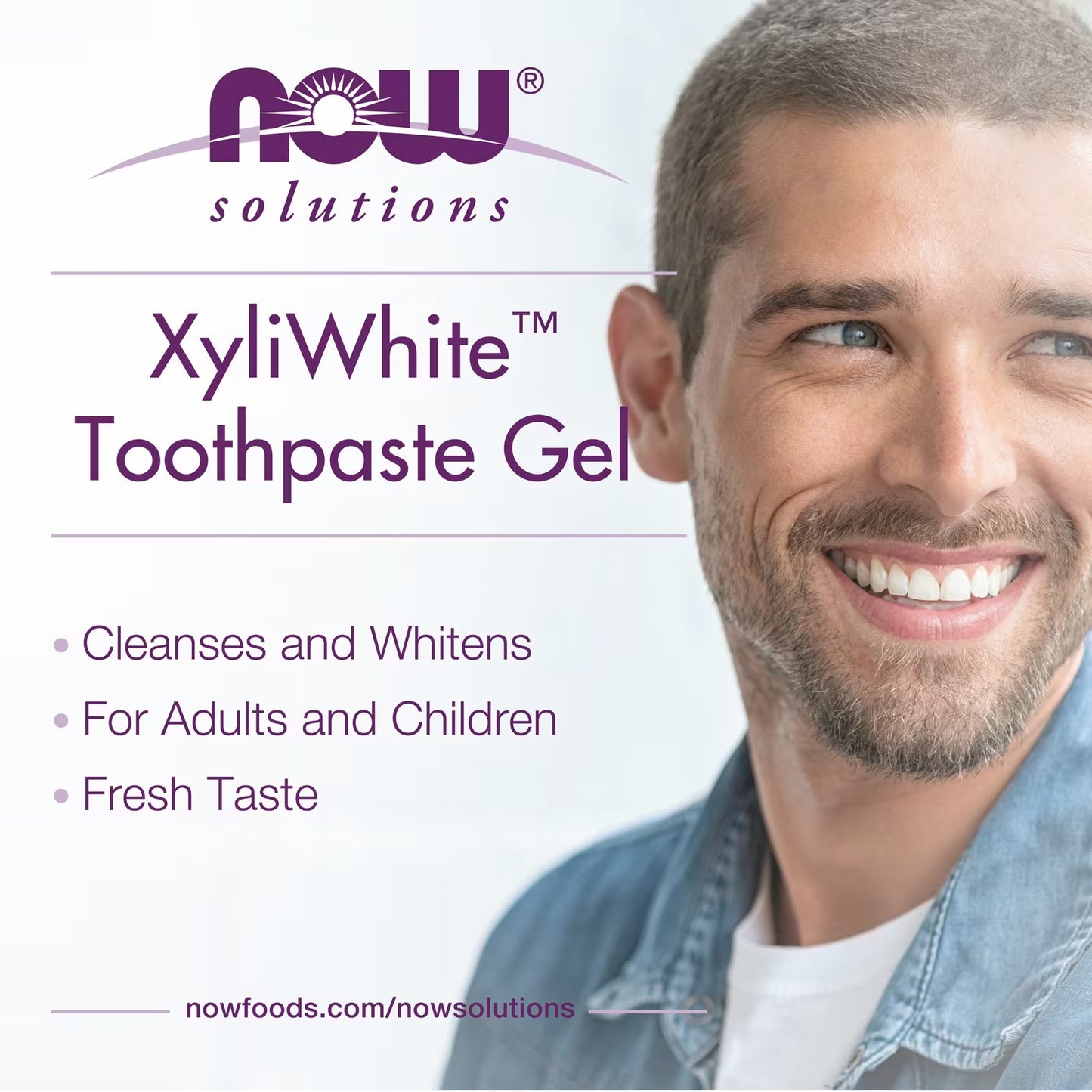 Now Food Solutions XyliWhite™ Toothpaste Gel, Refreshmint, 6.4 oz (181 g)