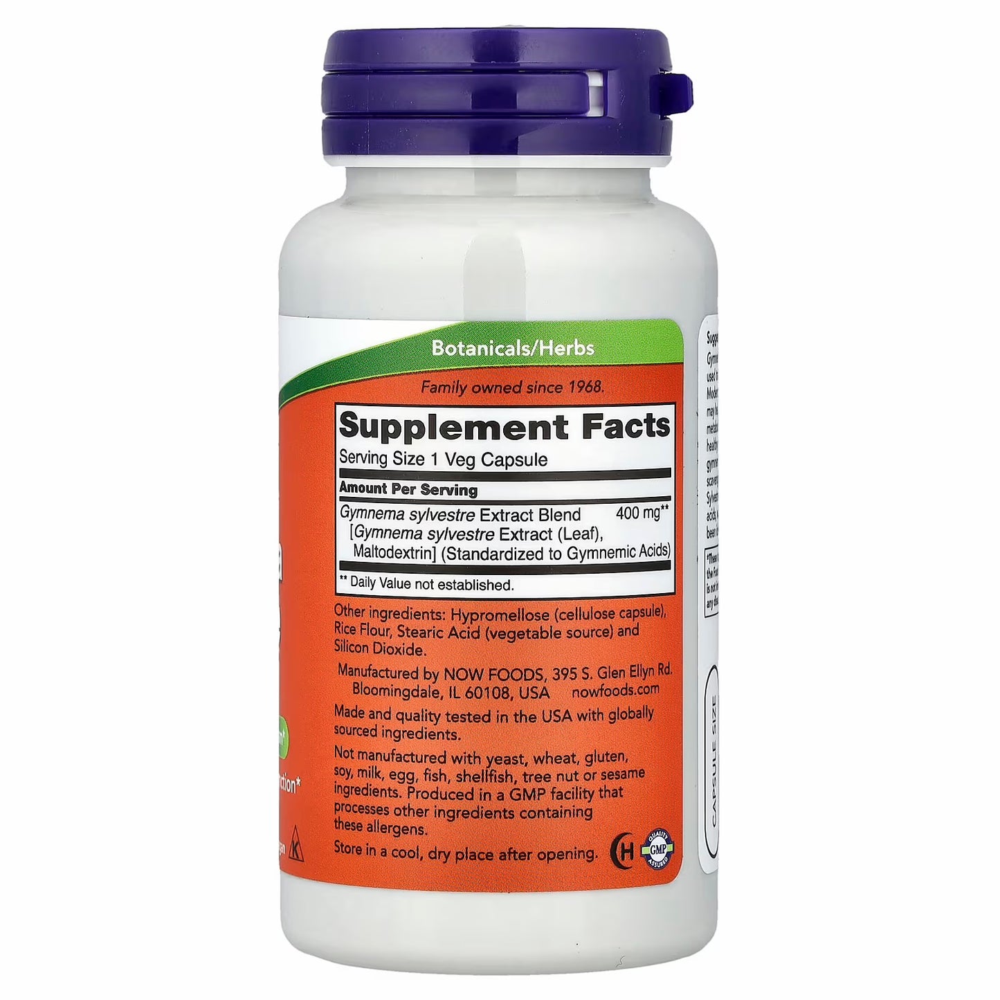 NOW Foods Gymnema Sylvestre Extract, 90 Veg Capsules (400 mg per Capsule)