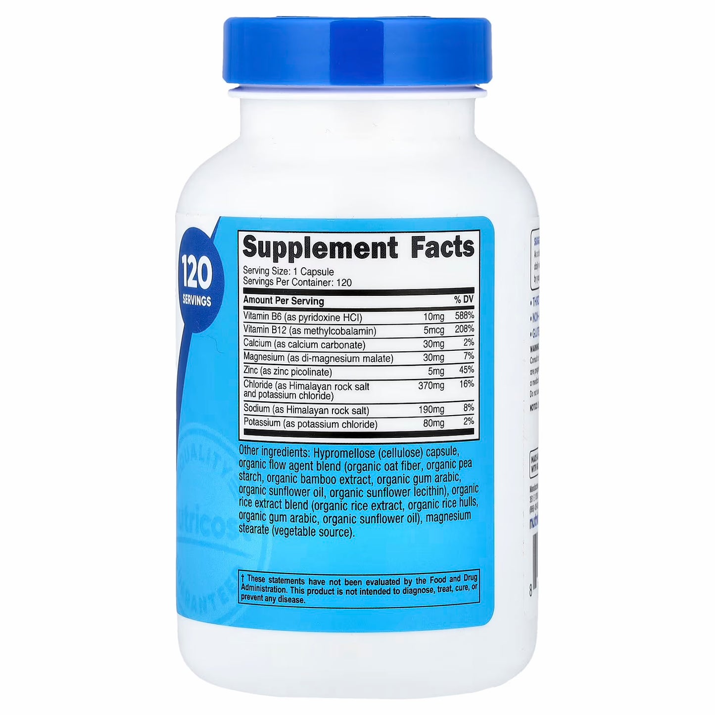 Nutricost Electrolyte Complex, 120 Capsules