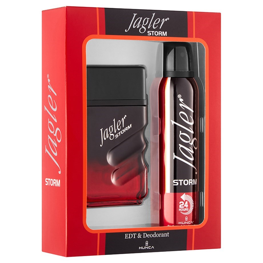 JAGLER Coffret Parfum Homme Storm 90ml EDT + Déodorant 150ml
