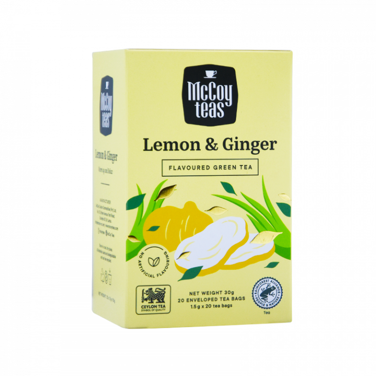 Infusion de thé Maccoy Citron Gingembre Immunité 20 sachets