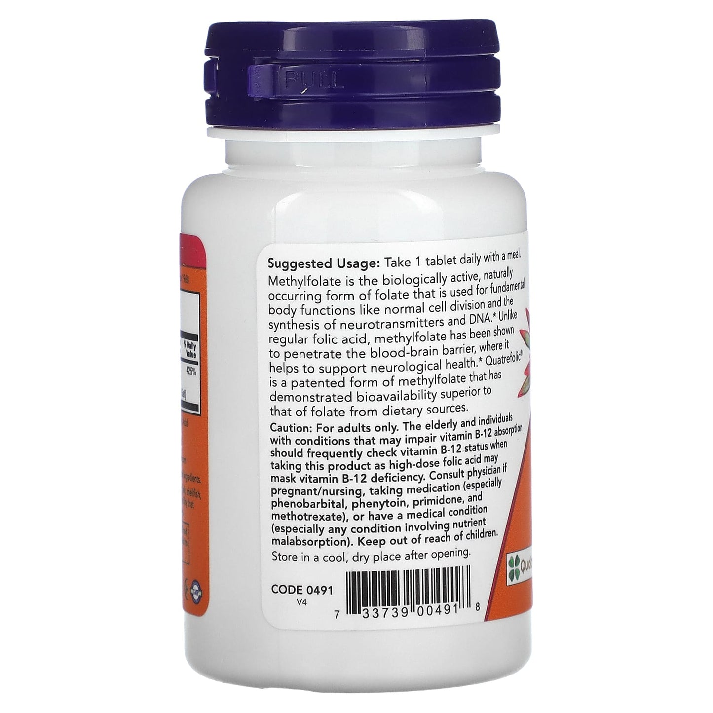NOW Foods, Methyl Folate, 1,000 mcg, 90 Tablets