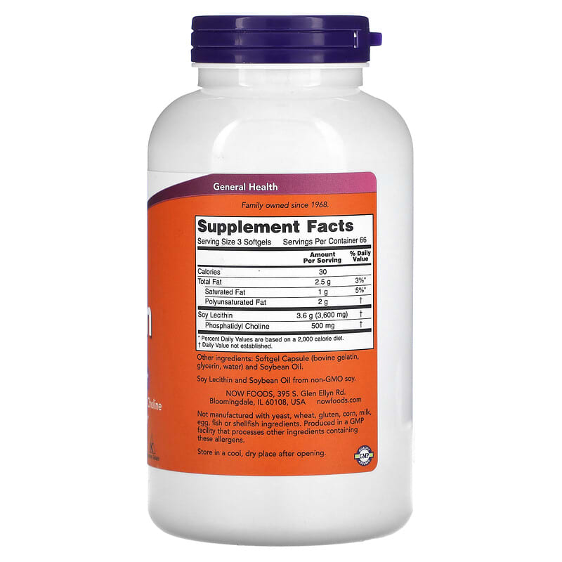 bottle with supplement facts on a white background