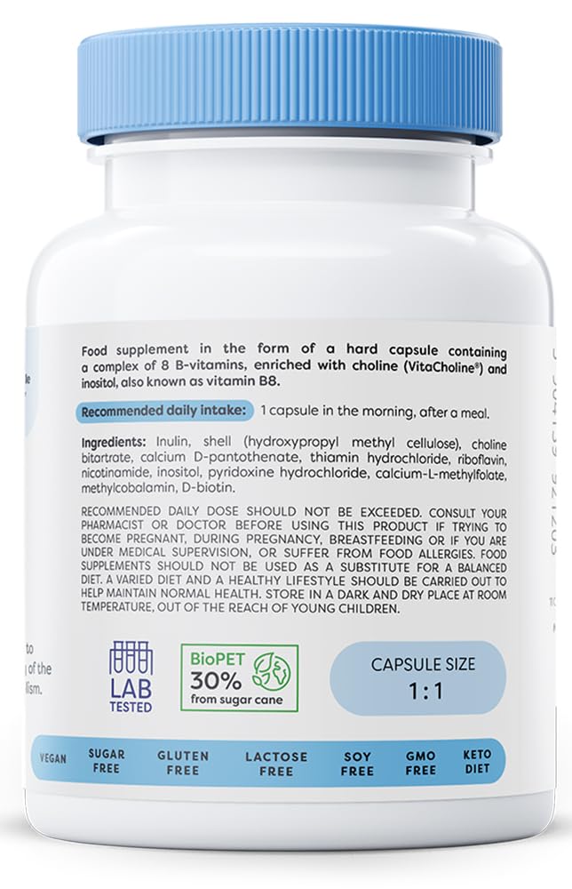 Osavi B Complex with Choline & Inositol - 60 Vegan caps