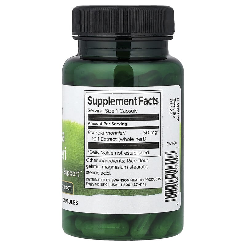 supplement facts on a white background