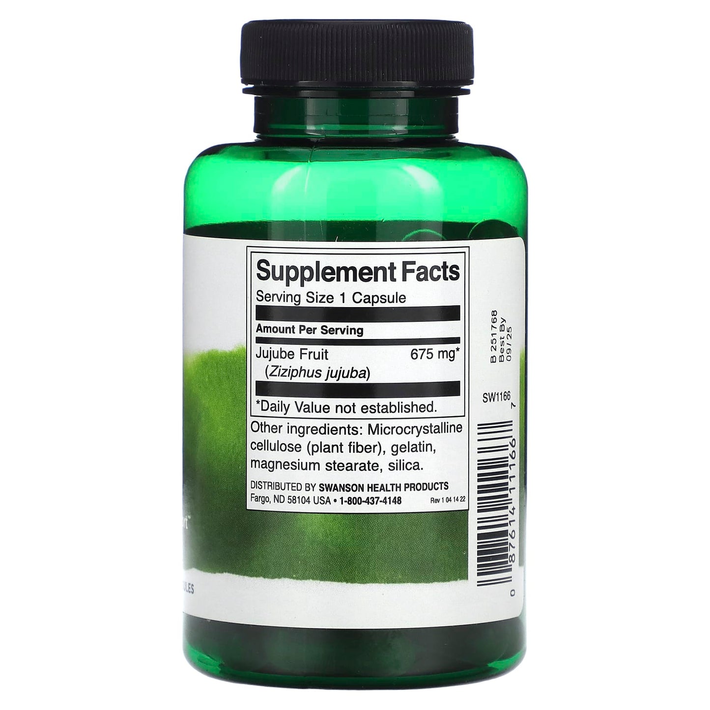 Supplement bottle with label showing 'Supplement Facts' on a white background