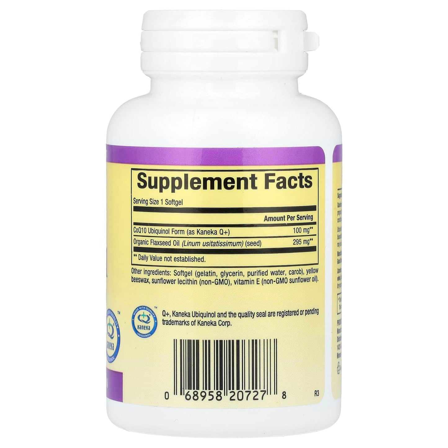 Supplement bottle with 'Supplement Facts' label on a white background