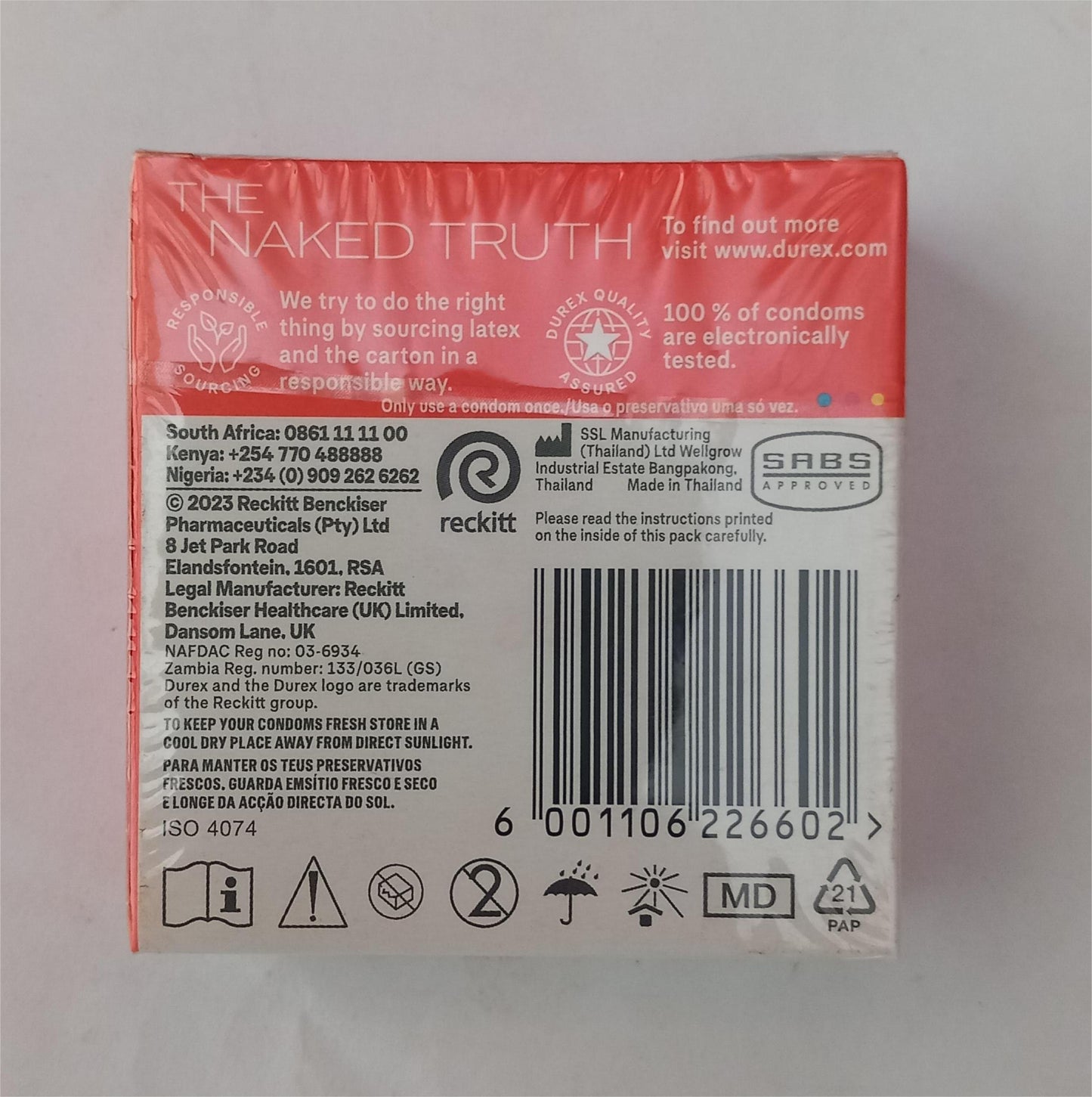 Durex Invisible – Paquet de 3