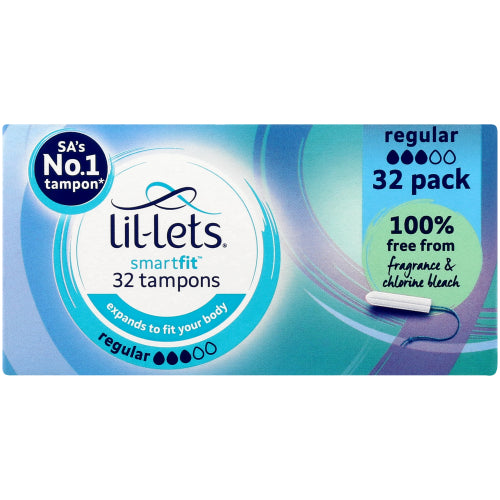 Lil-Lets
Tampons SmartFit Régulier, paquet de 32