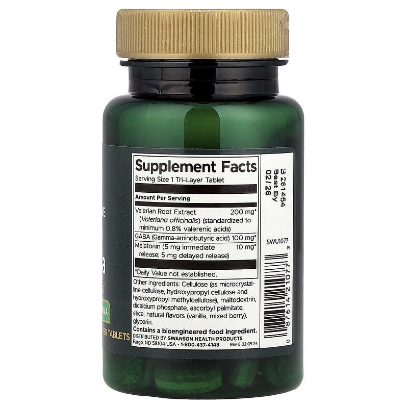 Swanson, Comprehensive Sleep Formula, 30 Tri-Layer Tablets