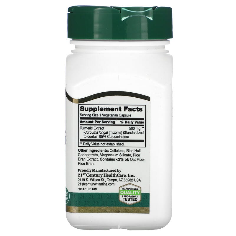 Supplement bottle with label on a white background
