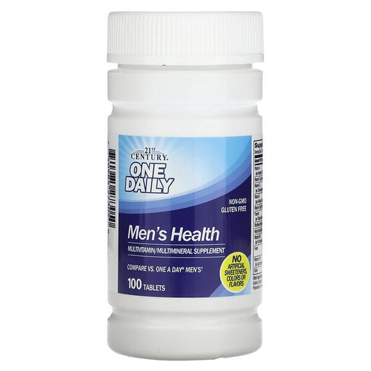 Bottle of 21st Century One Daily Men's Health supplement on a white background