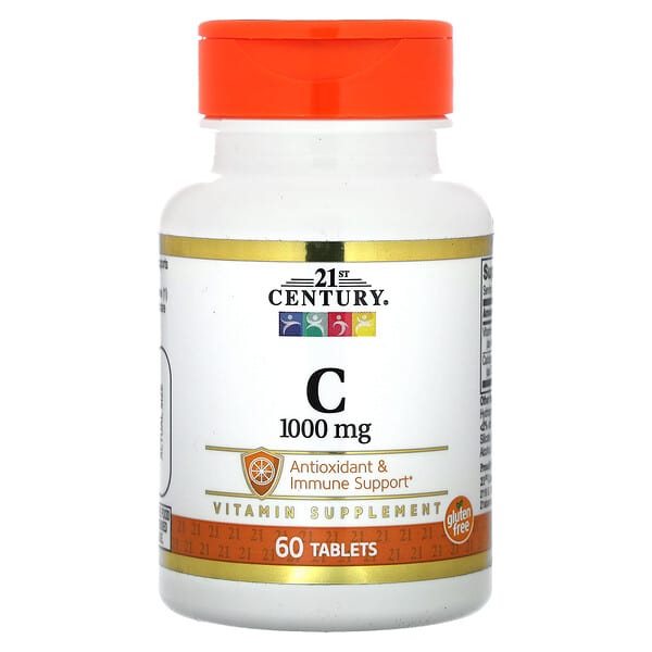 21st Century, Vitamin C, 1000 mg, 60 Tablets