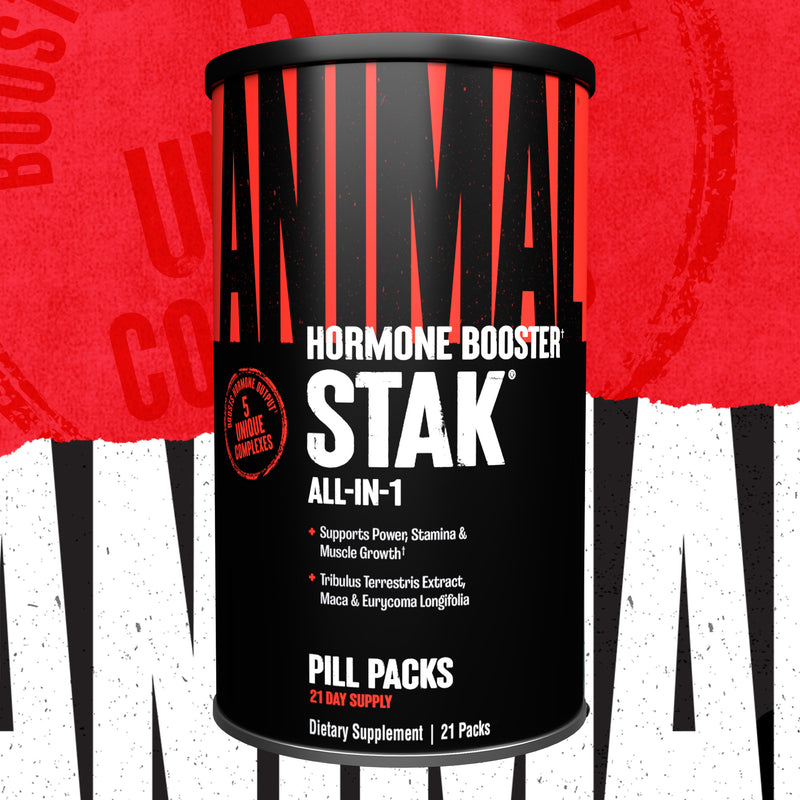 Natural Testosterone Support Animal Hormone Stack, 21 Packs