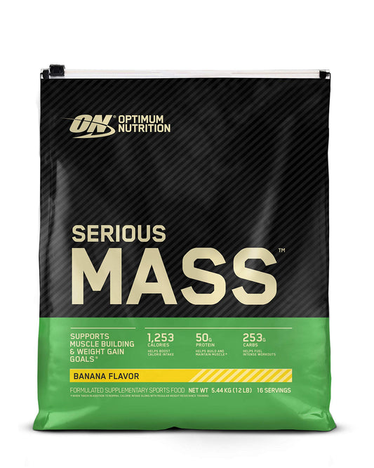 Massive Gains: Serious Size Mass Gainer, Banana, 16 servings