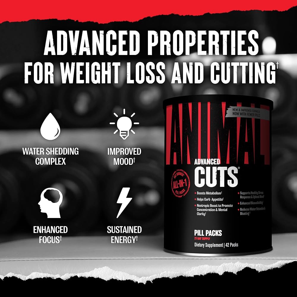 Animal Cuts Advanced Fat Burner, 21 Day Pill Packs
  Complete Shred Solution