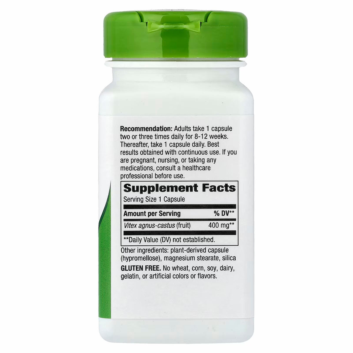 Nature's Way, Vitex Fruit, 400 Mg, 100 Vegan Capsules