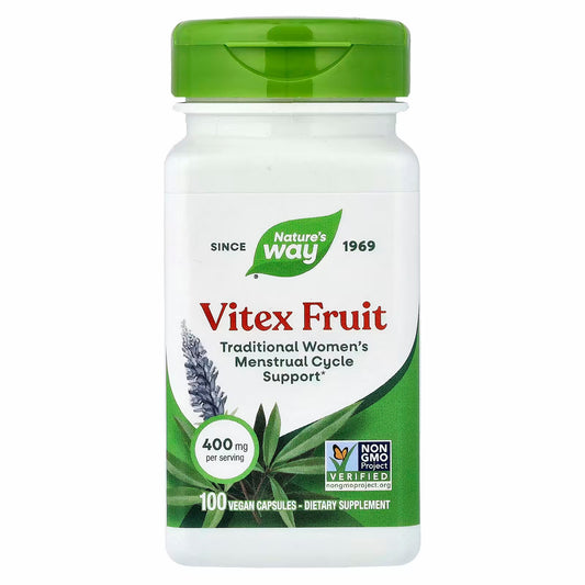 Nature's Way, Fruit de Gattilier, 400 mg, 100 gélules végétaliennes