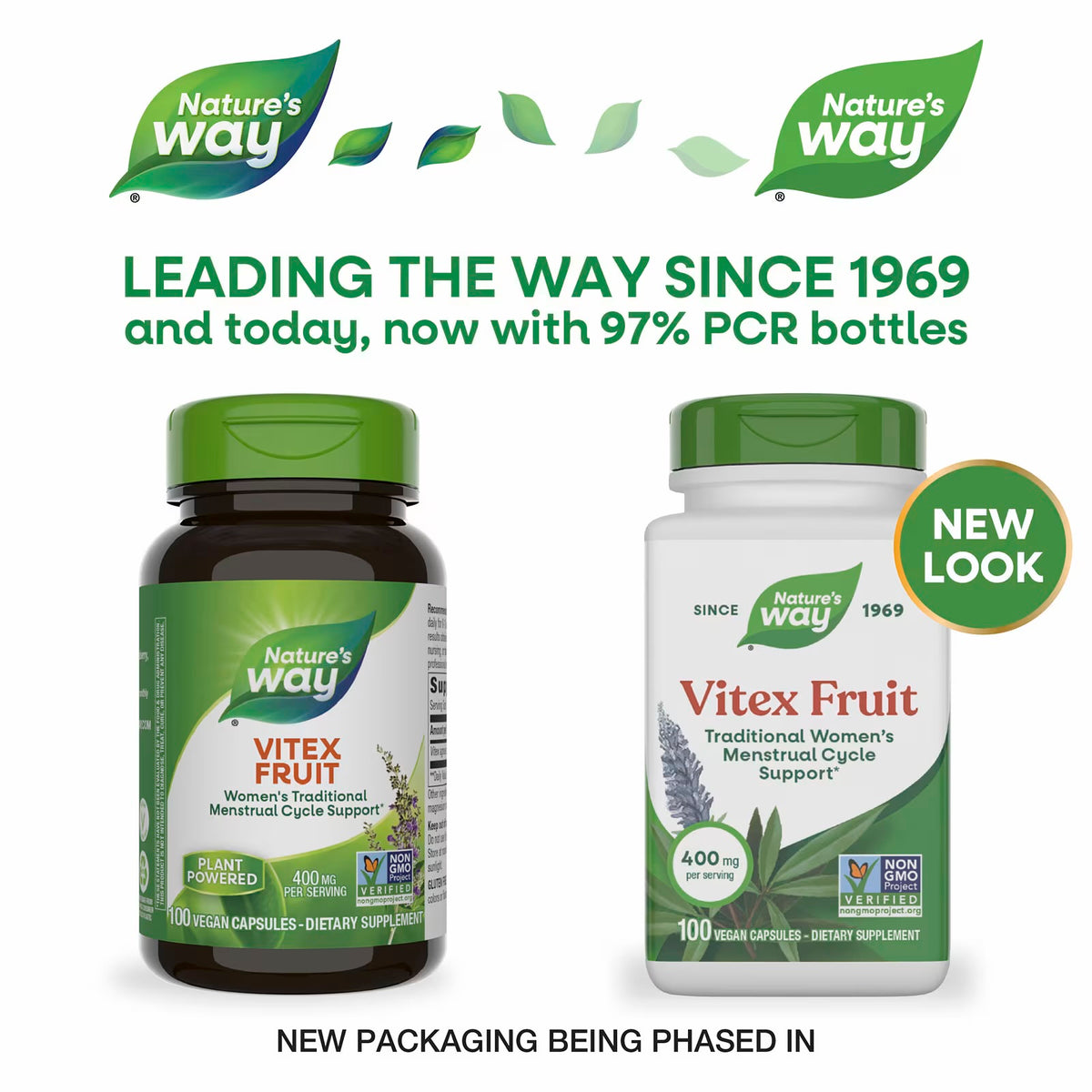 Nature's Way, Vitex Fruit, 400 Mg, 100 Vegan Capsules