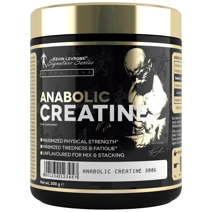 Kevin Levrone Anabolic Creatine supplement container on a white background