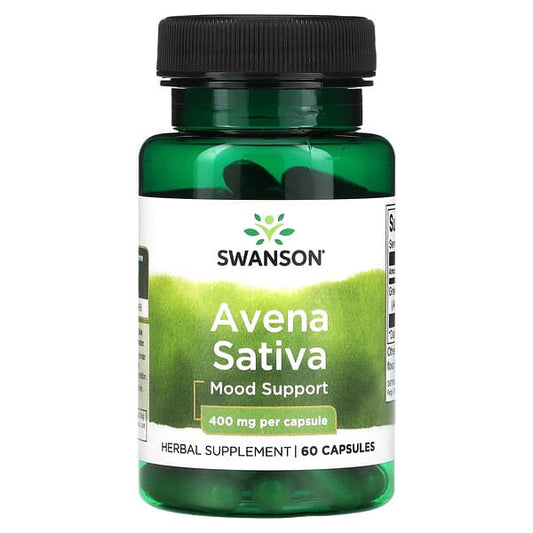 Swanson Avena Sativa supplement bottle on a white background