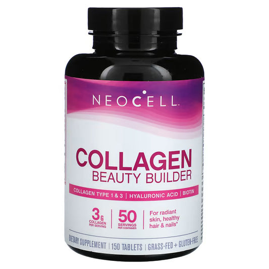 Neocell Collagen Beauty Builder supplement bottle on a white background