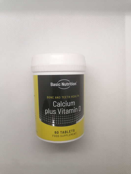 Basic Nutrition Calcium Plus Vitamin D 60 Tablets