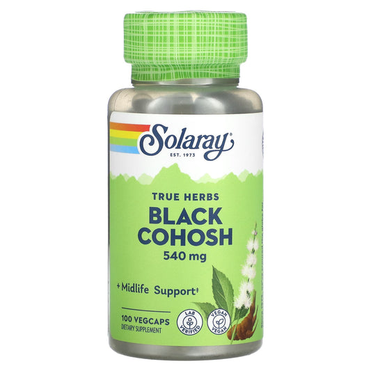 Solaray, True Herbs, Black Cohosh, 540 Mg , 100 Vegcaps
