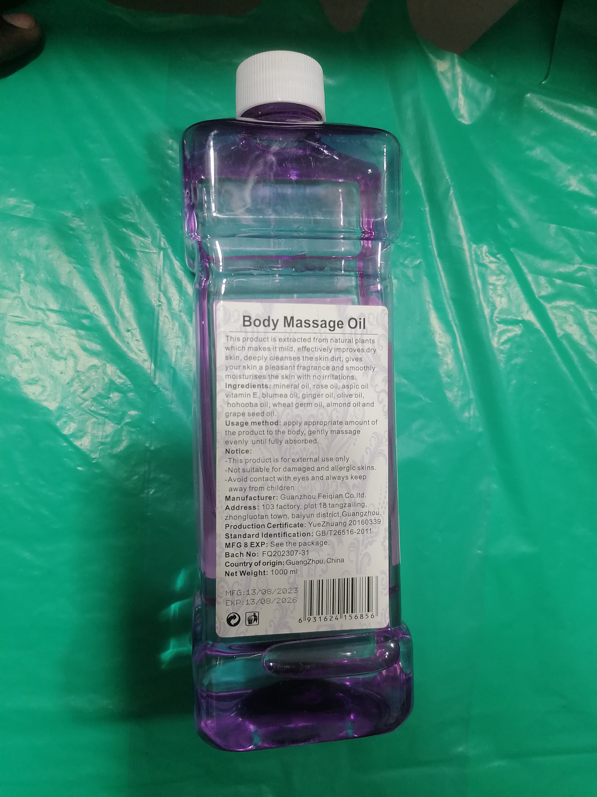 Body massage oil lavender 1000ml