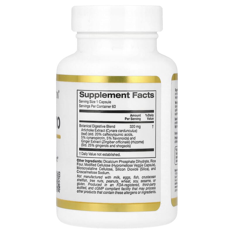 California Gold Nutrition Digestion Pro supplement bottle on a white background