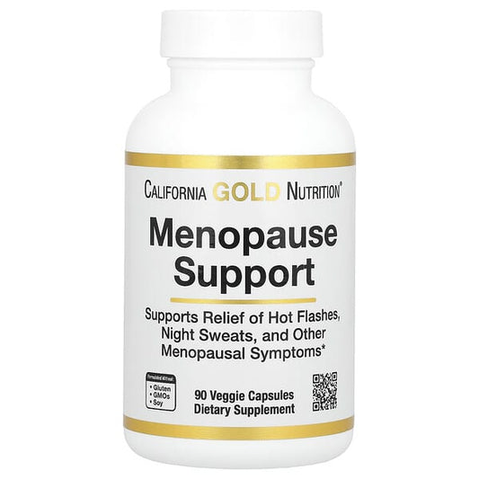 California Gold Nutrition Menopause Support supplement bottle on a white background