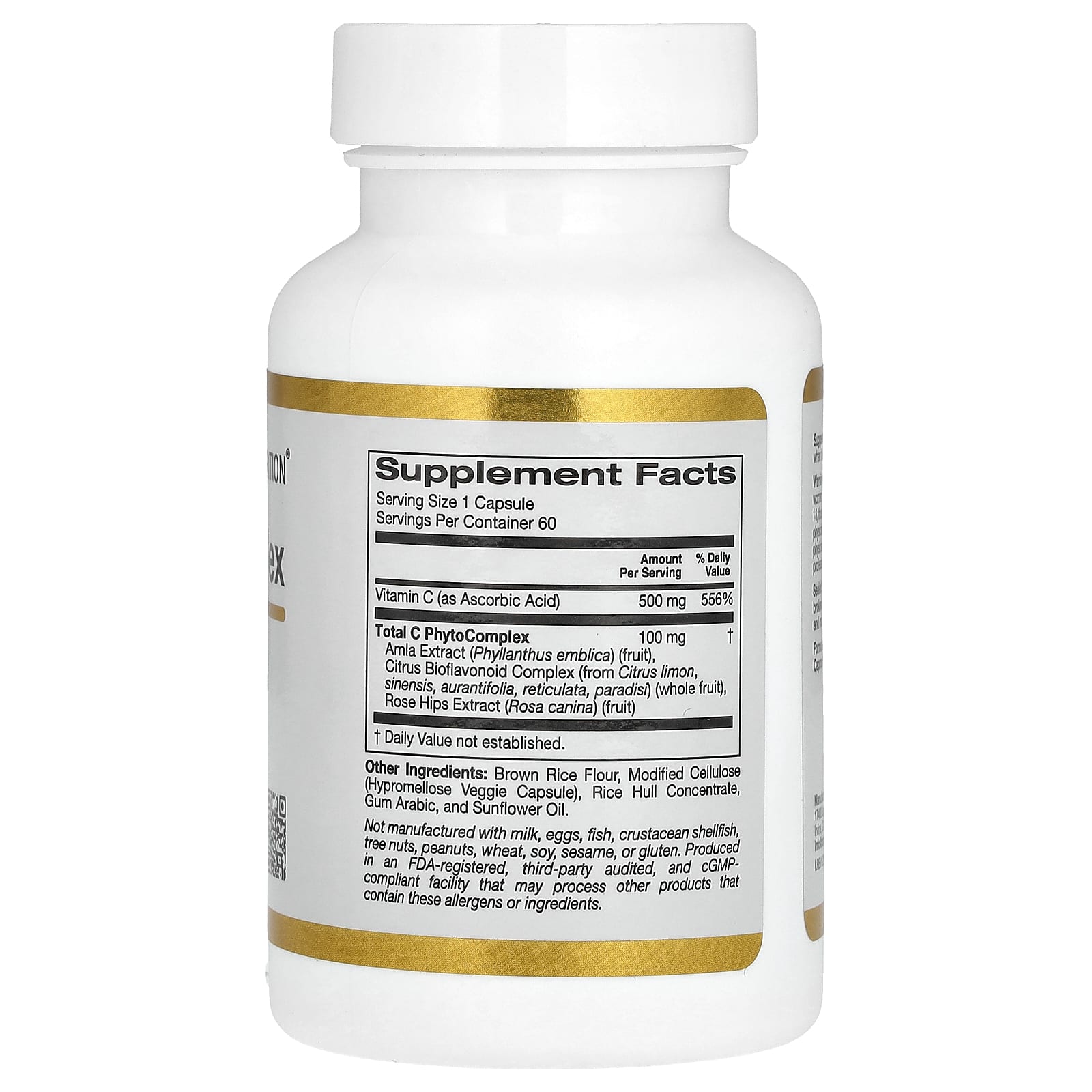 California Gold Nutrition, Total C Complex 500mg 60 Veg Caps