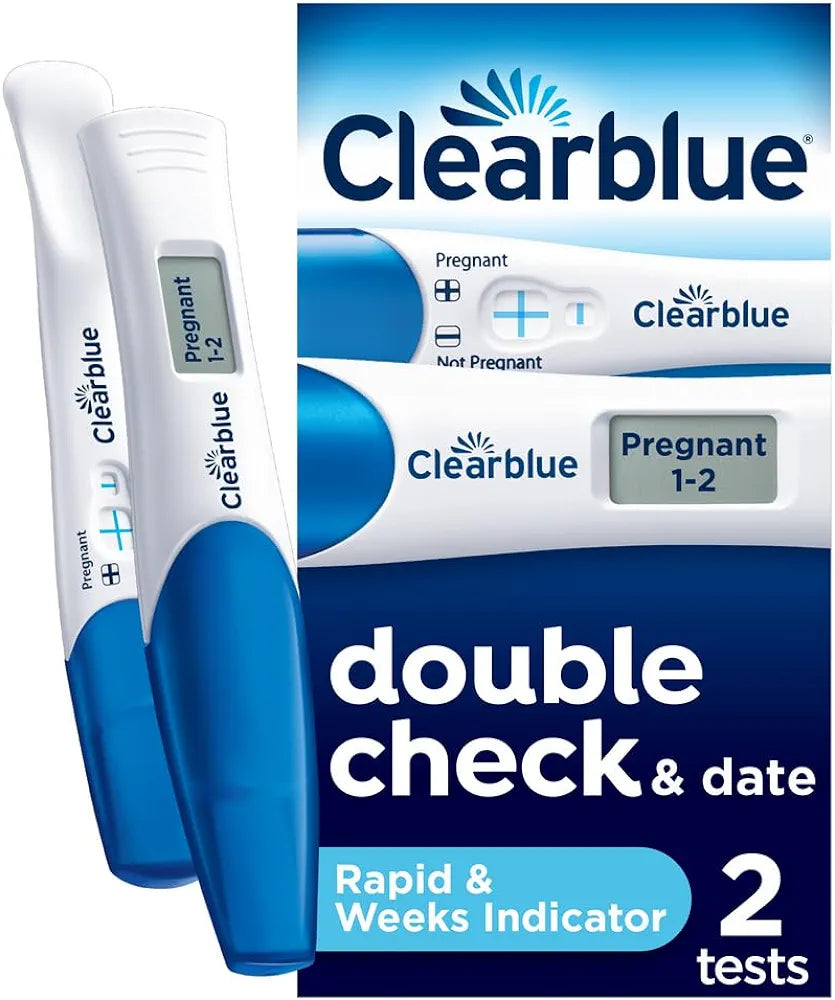 Clearblue Pregnancy Test Double-Check Date Combo Pack, 2s