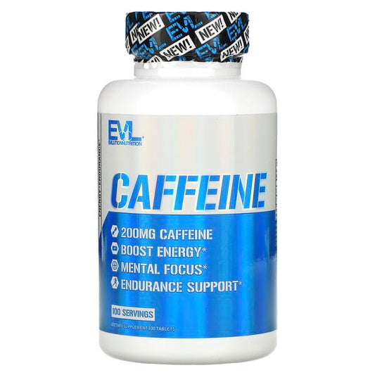 EVLution Nutrition, Caffeine, 200 mg, 100 Tablets pre workout