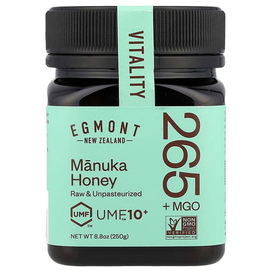 Egmont Manuka Honey Raw and Unpasteurized UMF 10+, MGO 263+ (250 G)