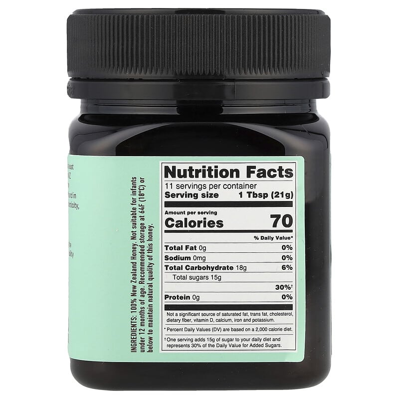 Egmont Manuka Honey Raw and Unpasteurized UMF 10+, MGO 263+ (250 G)