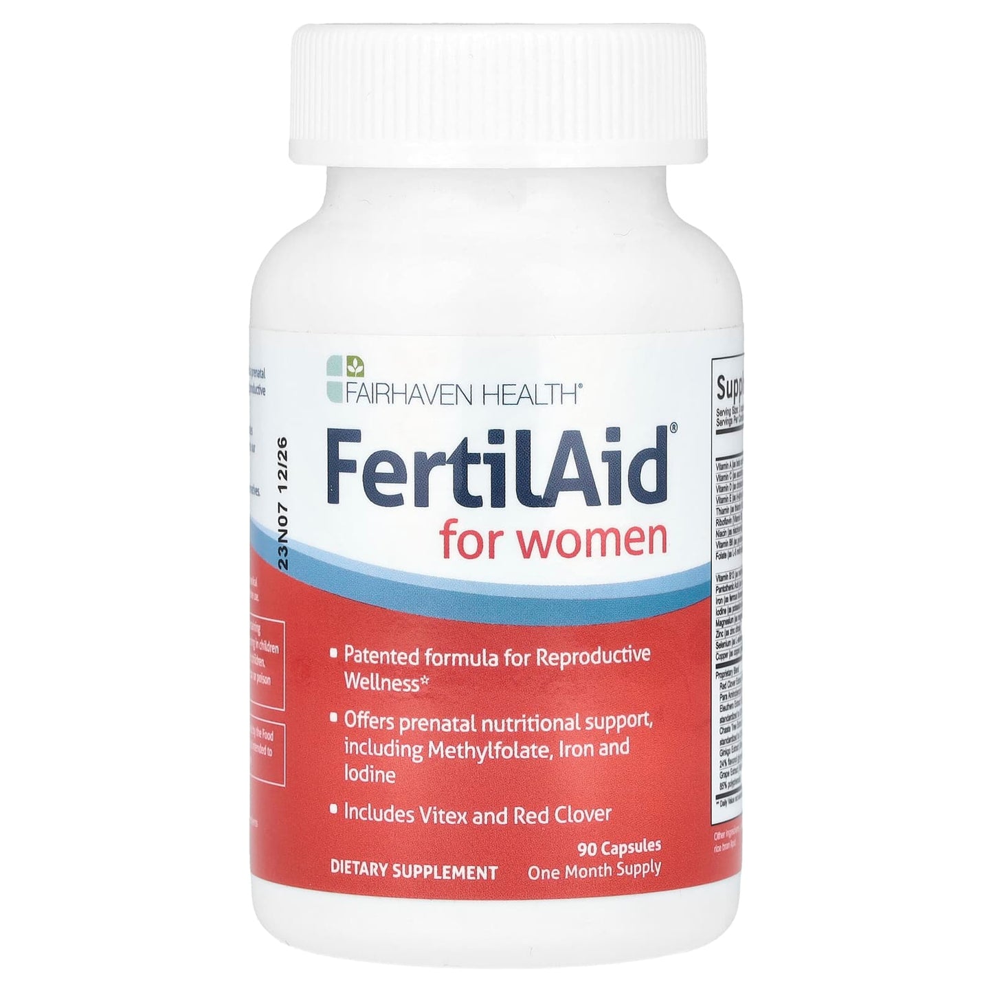 Fertilaid pour Femme - Soutien à la fertilité et au cycle menstruel - 90 gélules pour 1 mois